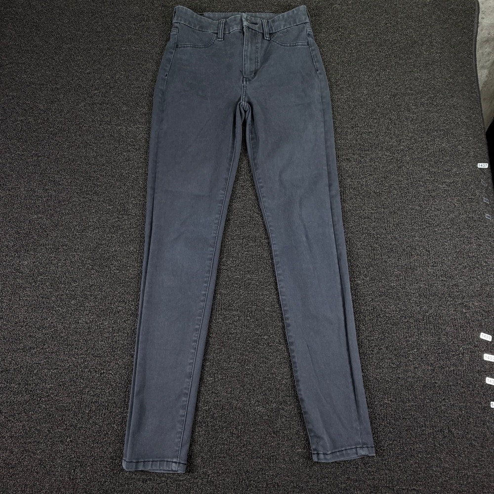 American Eagle Jeans Womens 6 (27x29) Long The Dream Jean Gray High Rise Skinny